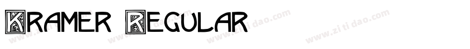 Kramer Regular字体转换